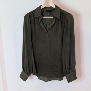 Banana Republic Olive Green Women's Blouse